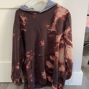 oversized under armor bleach hoodie worn once